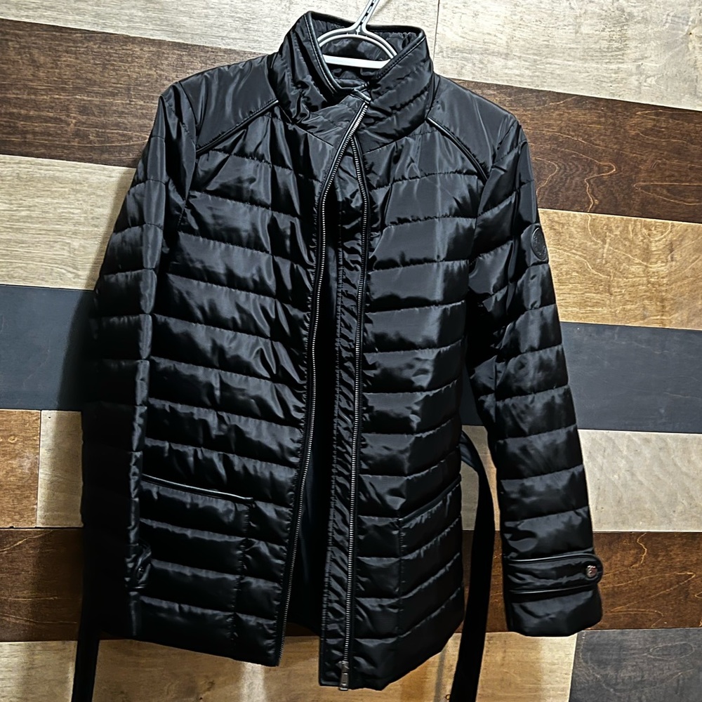 Ralph Lauren Winter  Women’s Quilted Jacket With Belt SP. Color BLACK NWOT